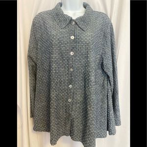 Eleven Stitch Design size S 100% cotton USA woman’s blouse